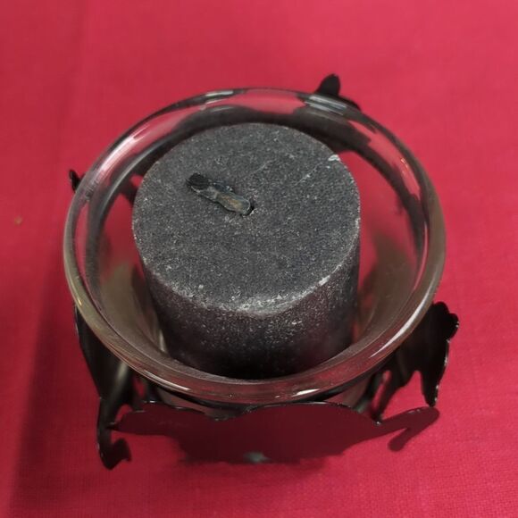 For Kitty Rescue! Vintage Metal Mama Kitty & Kittens Votive Candle Holder - Picture 13 of 16